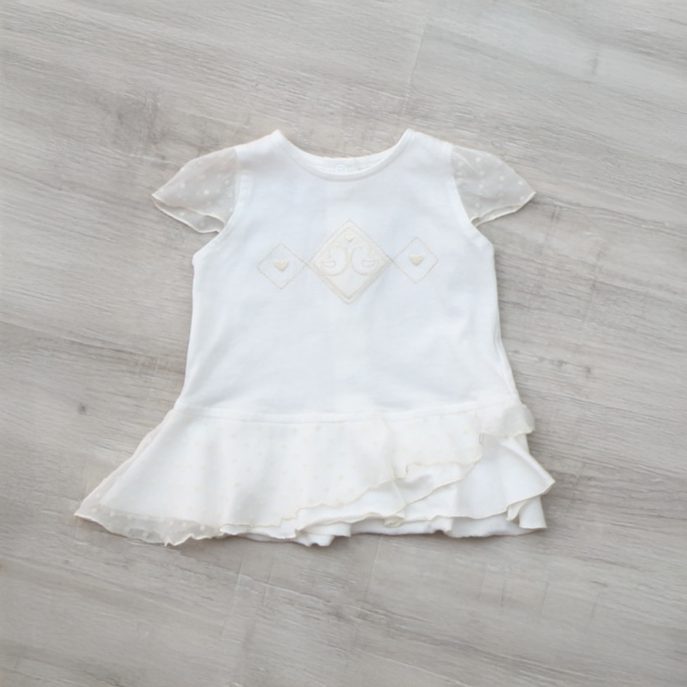 Vestitino Jersey Panna con Maniche