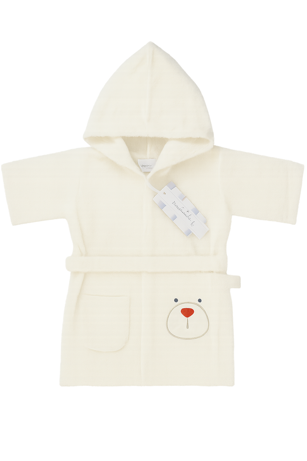 Accappatoio a nido d'ape con manopola