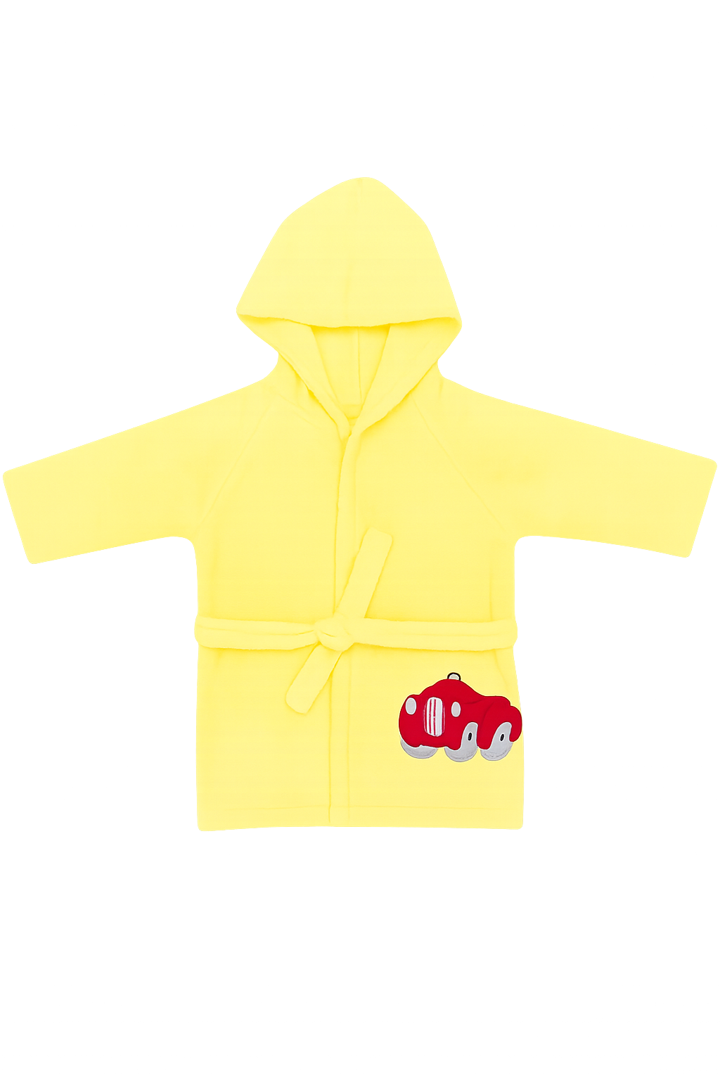 Accappatoio Giallo in spugna con cappuccio