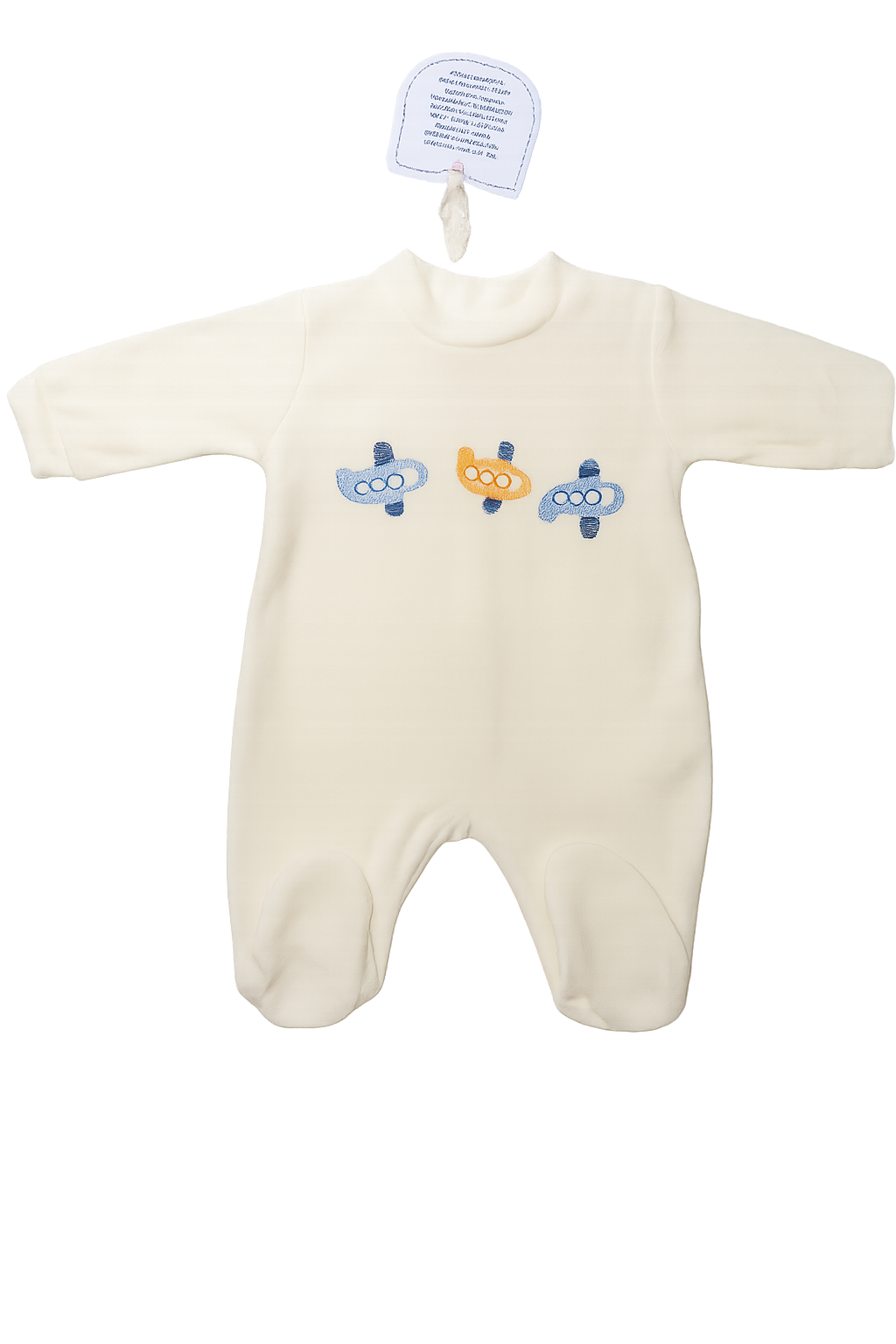 Tutina Intera in Ciniglia con Ricamo Aerei